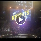 18,000 people in the O2 Arena in Prague with a special message for the Vegas Knighthoods